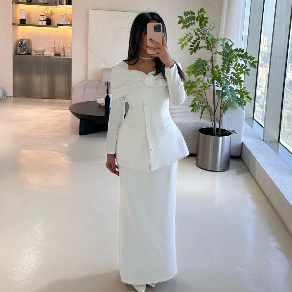 Customized Beige Modest Pastrol Jersey Handmade Flower Button Straight Square Neck Long Dresses Evening Dresses for Woman Sexy
Customized Beige Modest Pastrol Jersey Handmade Flower Button Straight Square Neck Long Dresses Evening Dresses for Woman Sexy