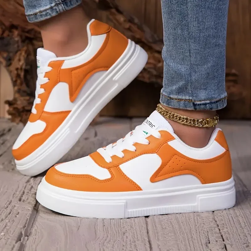 Women Skateboard Shoes Casual Sneakers PU Leather Low Top Comfortable Breathable Ladies Flat Sports Ladies Shoes
Women Skateboard Shoes Casual Sneakers PU Leather Low Top Comfortable Breathable Ladies Flat Sports Ladies Shoes