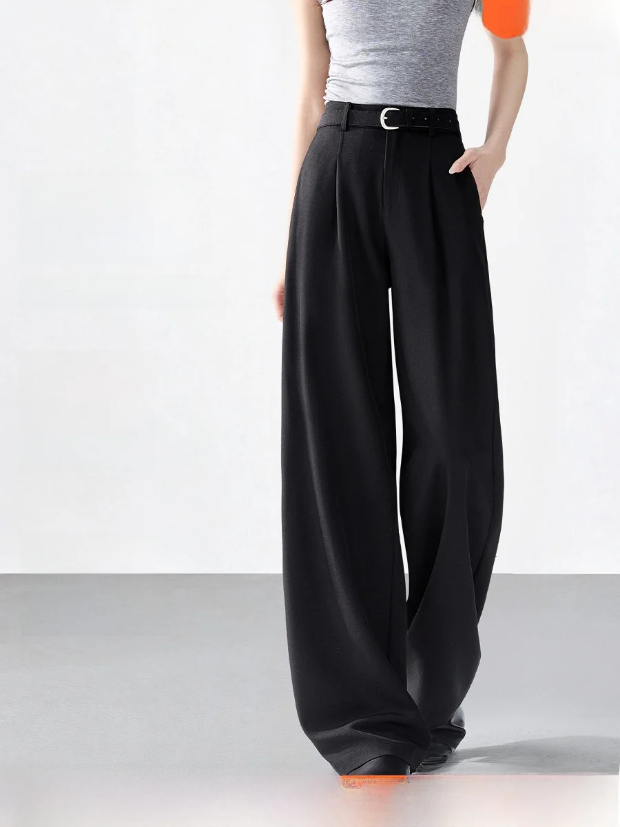Mehaiyi Spring 2026 High Waist Straight Leg Casual Pants Women's Long Suit Pants Floor-Length Acetate Belted Office Wear
Mehaiyi Spring 2026 High Waist Straight Leg Casual Pants Women's Long Suit Pants Floor-Length Acetate Belted Office Wear