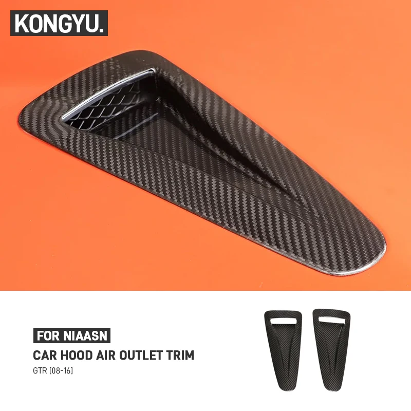 For Nissan GTR R35 2008-2016 Real Dry Carbon Fiber Car Hood Air Vent Outlet Trim Cover Sticker Exterior Decoration Accessories
For Nissan GTR R35 2008-2016 Real Dry Carbon Fiber Car Hood Air Vent Outlet Trim Cover Sticker Exterior Decoration Accessories