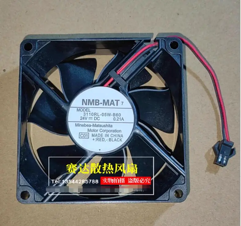 Ltsf For NMB 3110RL-05W-B69 C01 DC 24V 0.21A 80x80x25mm 2-Wire Server Cooling Fan8cm
Ltsf For NMB 3110RL-05W-B69 C01 DC 24V 0.21A 80x80x25mm 2-Wire Server Cooling Fan8cm