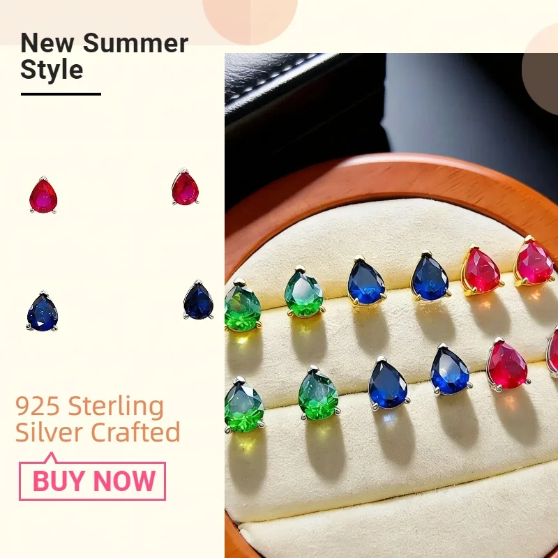 925 silver zirconia teardrop earrings - luxurious, high-end, and simple style. Perfect for office ladies or as a pair for couple
925 silver zirconia teardrop earrings - luxurious, high-end, and simple style. Perfect for office ladies or as a pair for couple