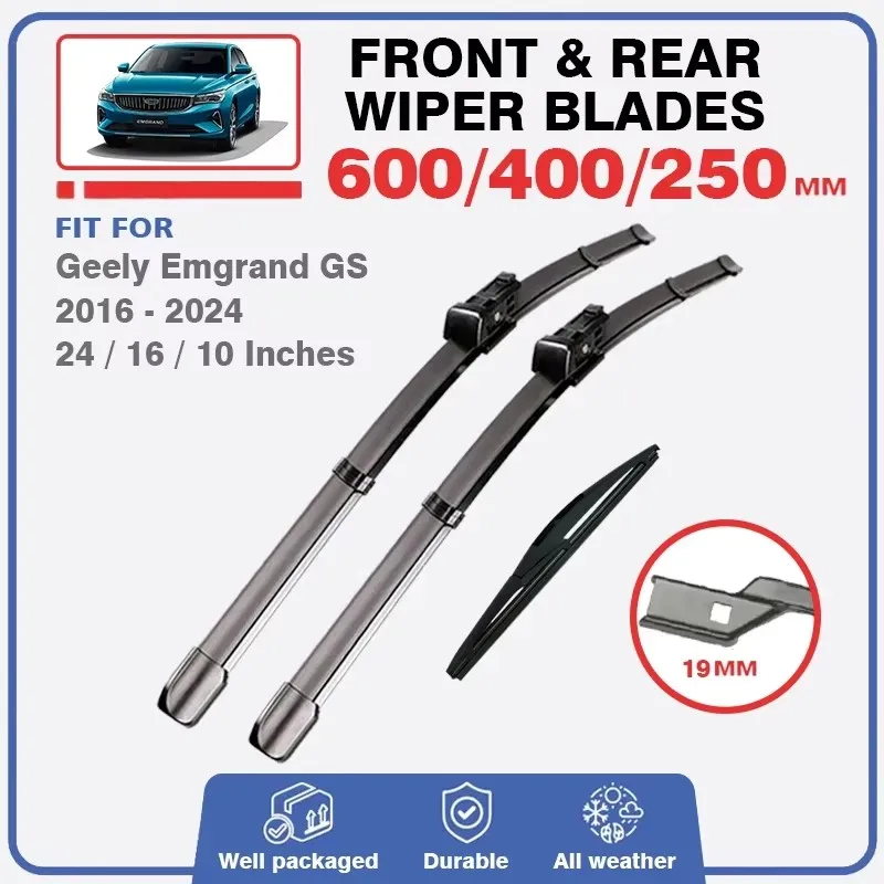 Front Rear Wiper Blades Set Kit For Geely Emgrand GS GSe S 2016 2024 Elegant Sport Windshield Windscreen Car Accessories Cover
Front Rear Wiper Blades Set Kit For Geely Emgrand GS GSe S 2016 2024 Elegant Sport Windshield Windscreen Car Accessories Cover