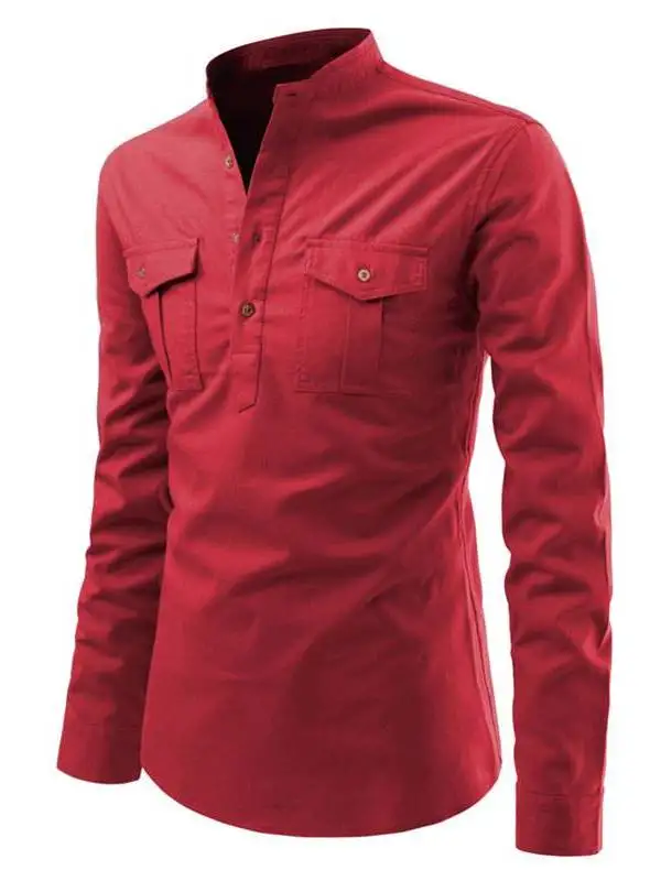 Spring Mens Longsved Shirt Pullover Standup Collar PU Leather Cleanfit Style Nine Sleeve Length 3D Effect Pattern for Women
Spring Mens Longsved Shirt Pullover Standup Collar PU Leather Cleanfit Style Nine Sleeve Length 3D Effect Pattern for Women