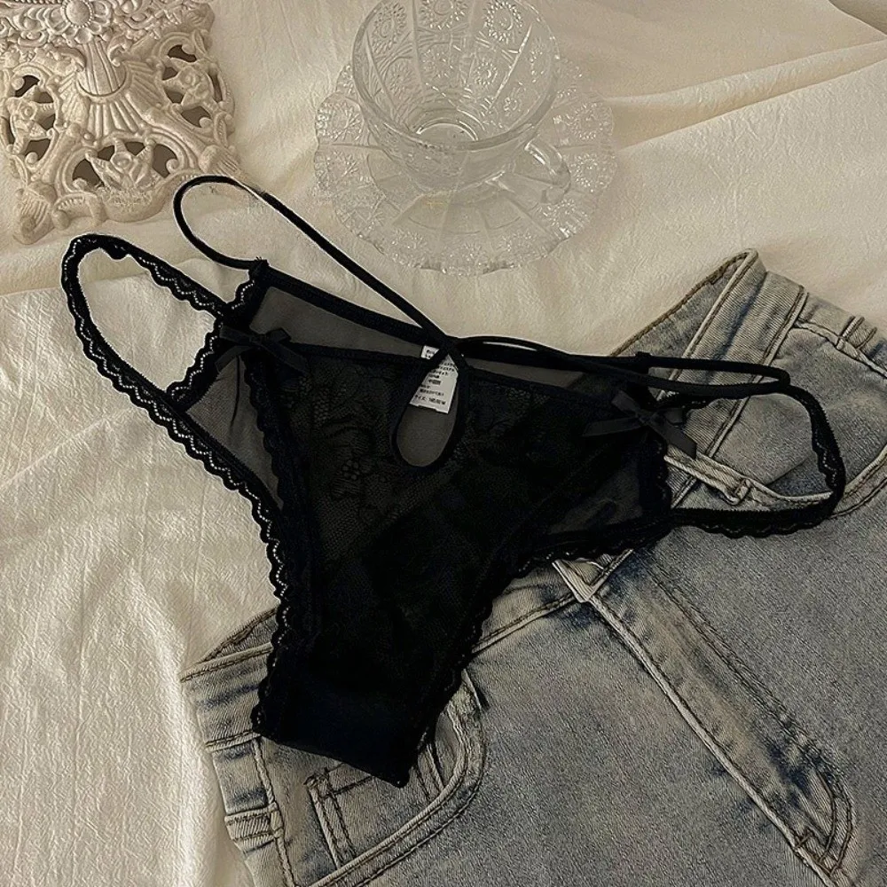 Patchwork Bow Lace Flower Panties Transparent Low Waist French Style Briefs Hollow Thin Strap Women Underwear Gifts
Patchwork Bow Lace Flower Panties Transparent Low Waist French Style Briefs Hollow Thin Strap Women Underwear Gifts