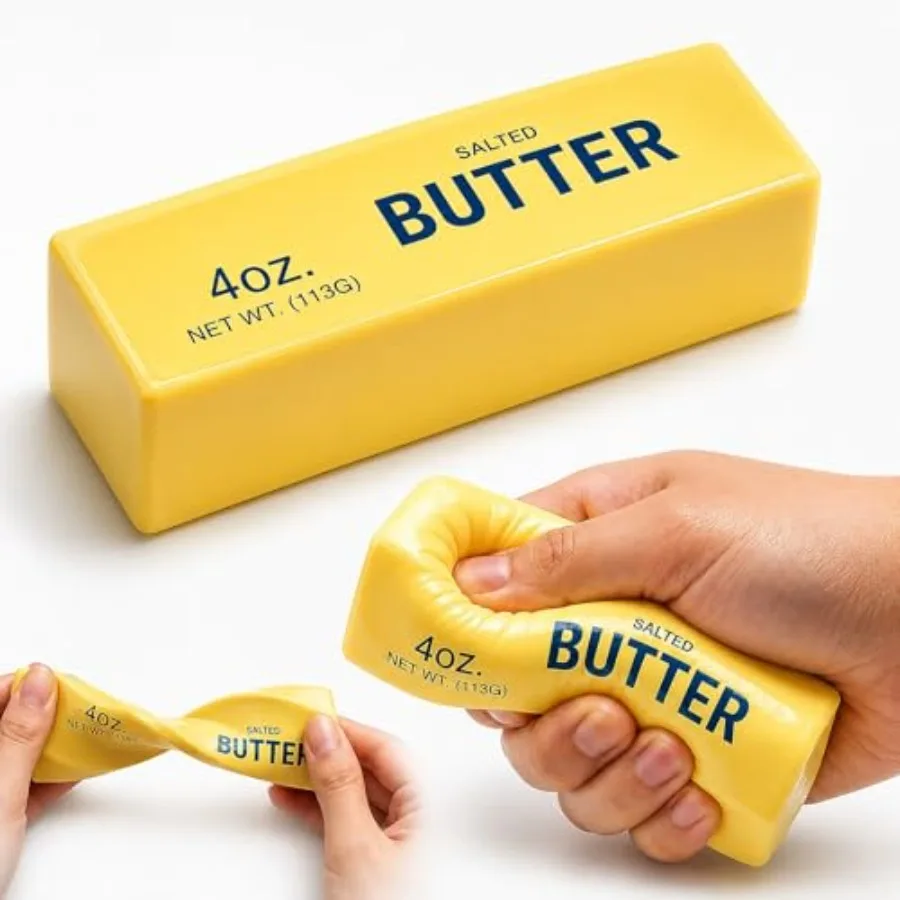 Butter Squishy Toy, Slow Rising Fake Butter Squeeze Toy, Soft Food Squishy Fidget Toy for Desk, Funny Gag Gift for Adults Teens
Butter Squishy Toy, Slow Rising Fake Butter Squeeze Toy, Soft Food Squishy Fidget Toy for Desk, Funny Gag Gift for Adults Teens