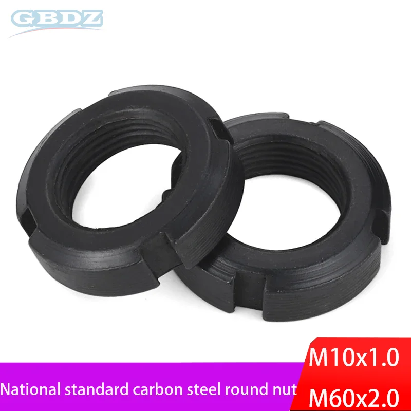 Gb812 Round Nut Black Zinc Surface 4.8 Grade Carbon Steel Fastener 1/2/5 Pieces Optional Mechanical Accessories
Gb812 Round Nut Black Zinc Surface 4.8 Grade Carbon Steel Fastener 1/2/5 Pieces Optional Mechanical Accessories