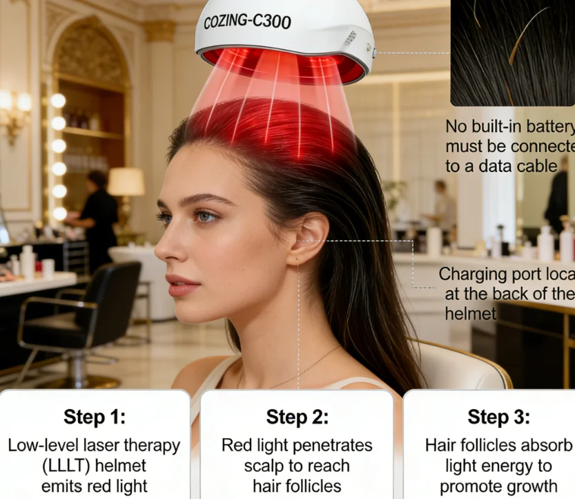Scalp Therapy Helmet 90 Laser Diodes 210 LED 6750mW LLLT Machine for Alopecia Areata Baldness
Scalp Therapy Helmet 90 Laser Diodes 210 LED 6750mW LLLT Machine for Alopecia Areata Baldness