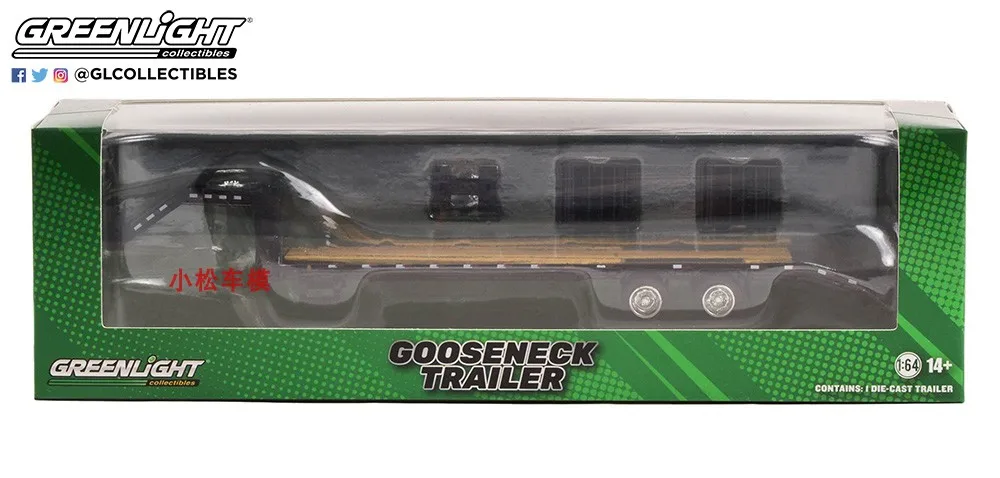 GreenLight Green 1:64 Gooseneck Trailer - Black And Red White Bold Stripescar Model Collection Toys Gifts
GreenLight Green 1:64 Gooseneck Trailer - Black And Red White Bold Stripescar Model Collection Toys Gifts
