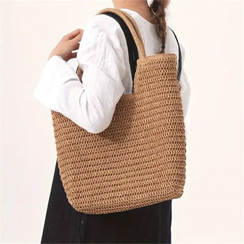Straw Woven Tote Bag Large Capacity Shoulder Bag Versatile Knit Handbag Storage Bags For Women Stylish Vacation Beach Shopping
Straw Woven Tote Bag Large Capacity Shoulder Bag Versatile Knit Handbag Storage Bags For Women Stylish Vacation Beach Shopping