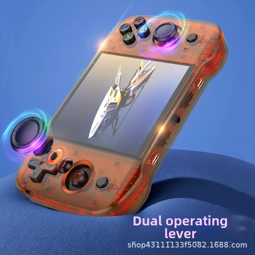 R46S Retro Handheld Game Console Linux System 4.0 Inch IPS Screen RK3566 Portable Handheld Video Player 64GB 128GB for Kids Gift 
R46S Retro Handheld Game Console Linux System 4.0 Inch IPS Screen RK3566 Portable Handheld Video Player 64GB 128GB for Kids Gift