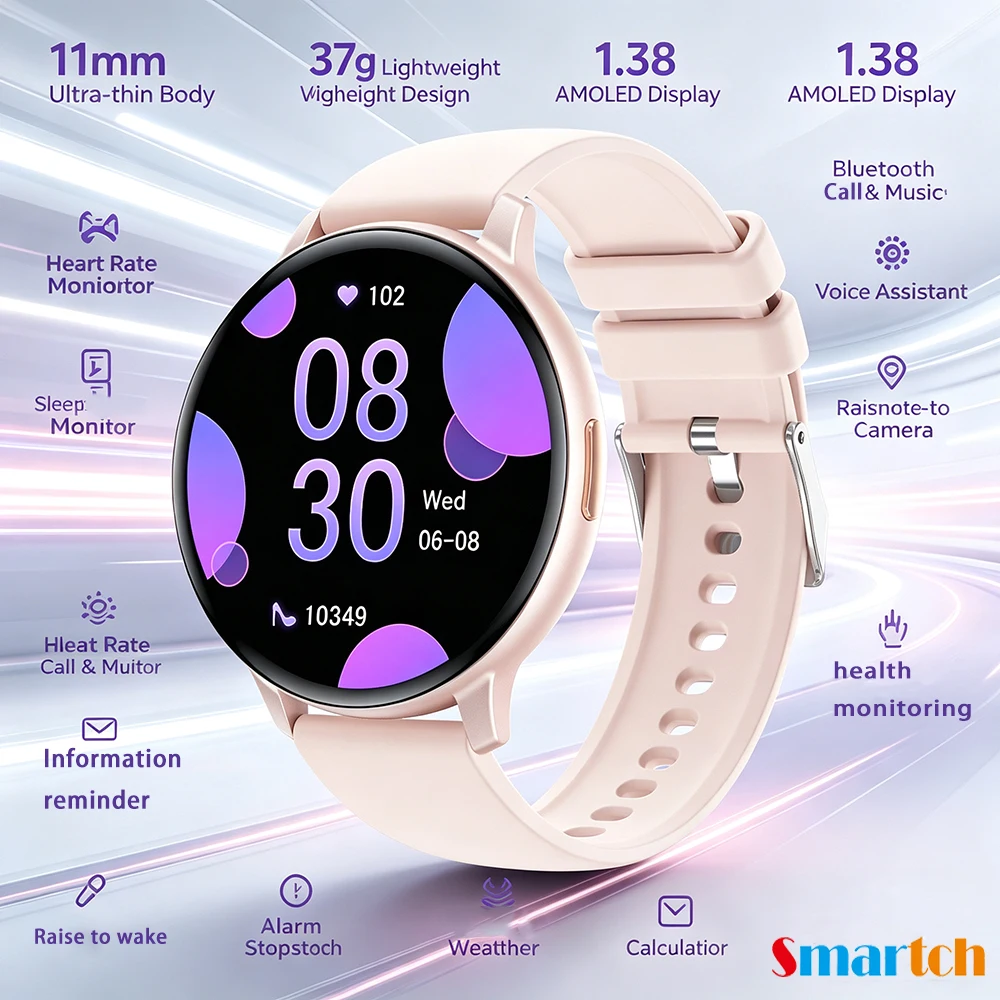 Smart Watch Men Blue Tooth Call Sleep Heart Rate Monitoring IP67 Waterproof Sports Lady Smartwatch For Ios Android Custom Dial
Smart Watch Men Blue Tooth Call Sleep Heart Rate Monitoring IP67 Waterproof Sports Lady Smartwatch For Ios Android Custom Dial