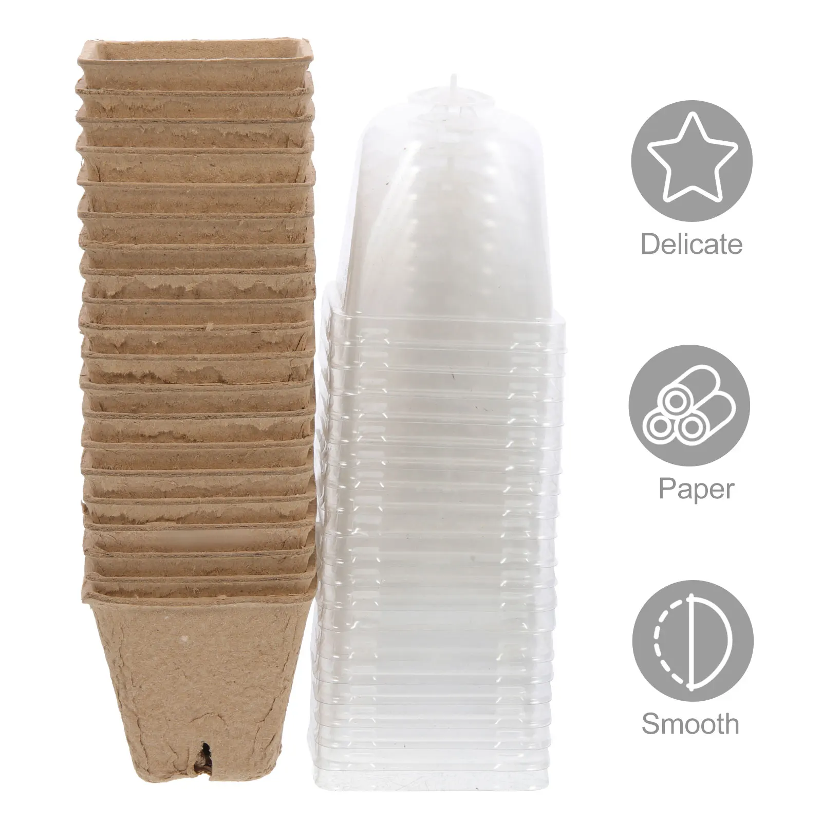 20 Pcs Pulp Seedling Cups 6cm Square Mouth with Lid Plant Containers Gardening Pots Paper Flower Pots Reusable Durable Planter
20 Pcs Pulp Seedling Cups 6cm Square Mouth with Lid Plant Containers Gardening Pots Paper Flower Pots Reusable Durable Planter