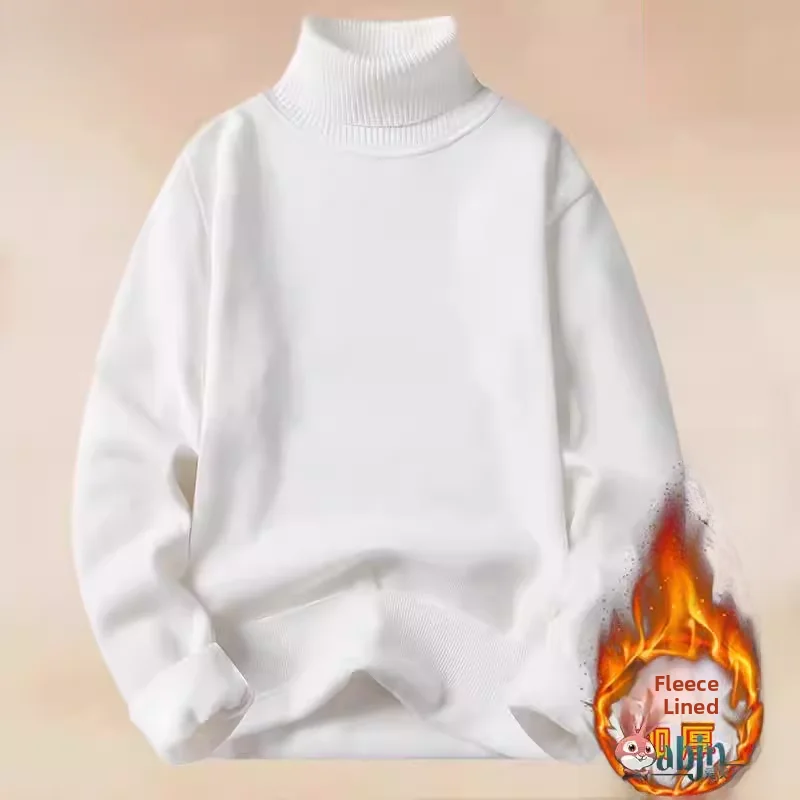 Мужской вязаный свитер с высоким воротником, зимний, утепленный, из флиса, с технологией Coolmax, из полиэстера, акрила, нейлона, однотонный
Мужской вязаный свитер с высоким воротником, зимний, утепленный, из флиса, с технологией Coolmax, из полиэстера, акрила, нейлона, однотонный