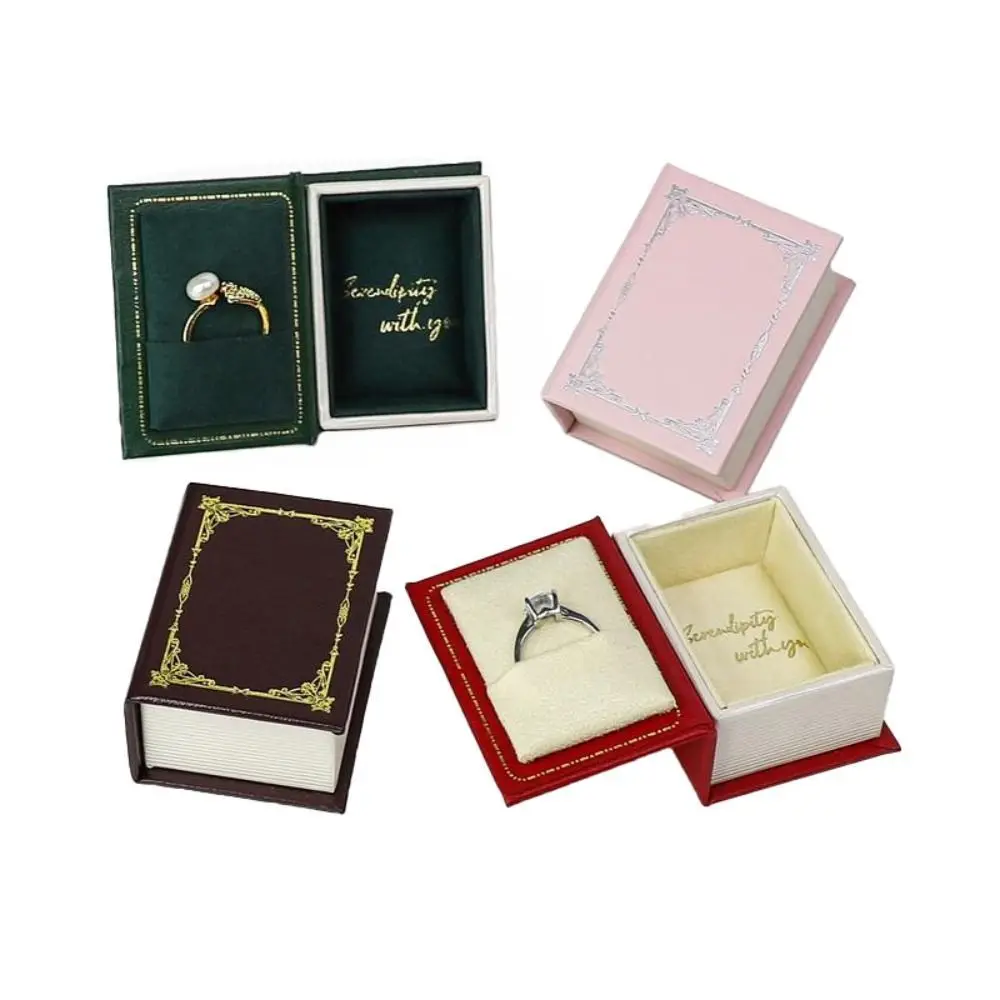 Novelty Book Shaped Jewelry Box Magnetic Closure Flip Cover Jewelry Displasy Holder Dustproof Bracelets Rings Earrings Organizer
Novelty Book Shaped Jewelry Box Magnetic Closure Flip Cover Jewelry Displasy Holder Dustproof Bracelets Rings Earrings Organizer