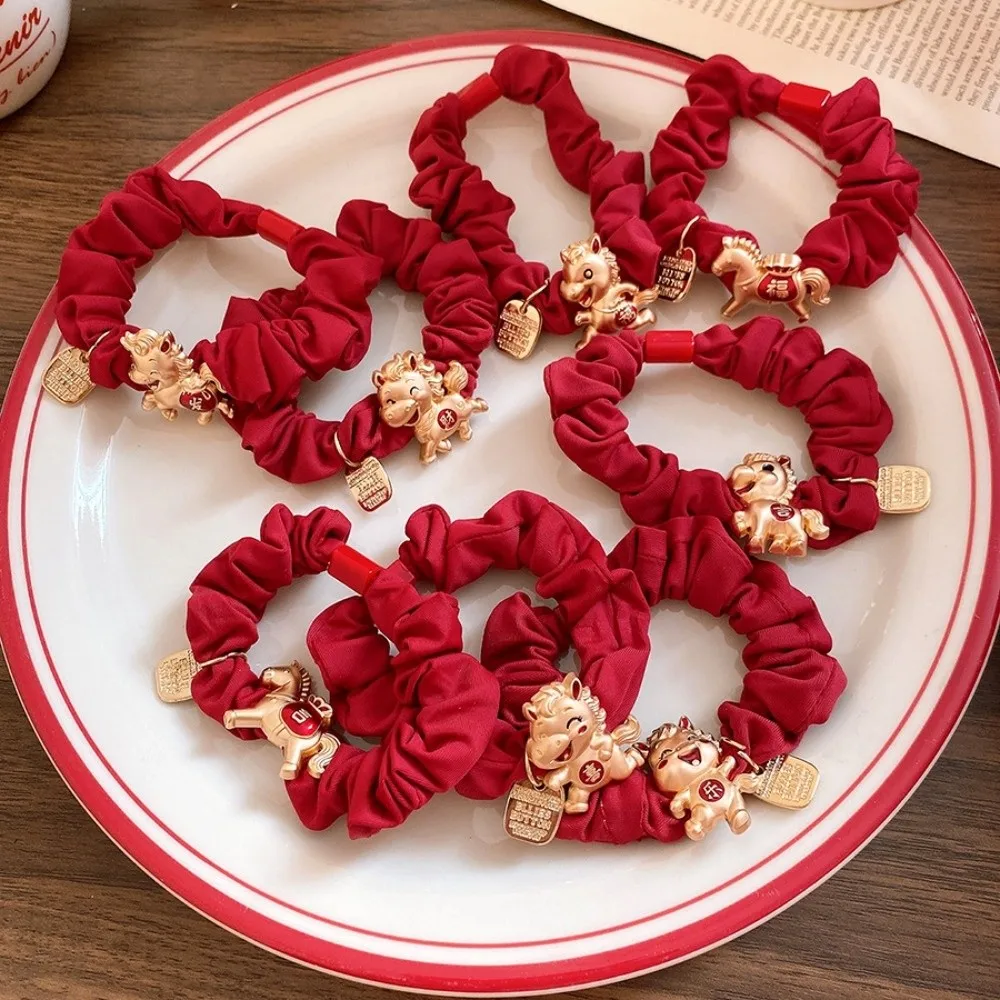 Alloy Zodiac Horse Hair Rope Red Cloth Rope Wrinkle Chinese Children Hair Band Girl Headwear Year of The Horse
Alloy Zodiac Horse Hair Rope Red Cloth Rope Wrinkle Chinese Children Hair Band Girl Headwear Year of The Horse