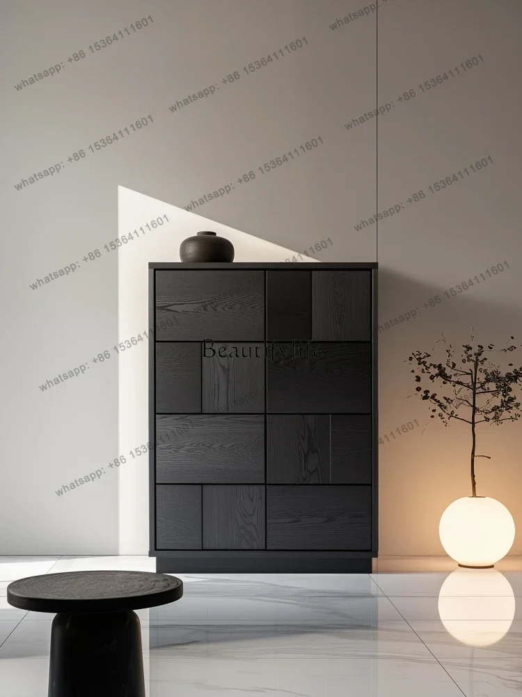 D30Minimalist solid wood antique bedroom locker black bedside drawer storage side cabinet
D30Minimalist solid wood antique bedroom locker black bedside drawer storage side cabinet