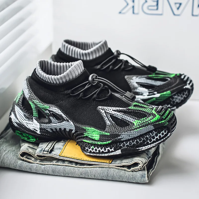 Trendy Graffiti Platform Shoes Man Mesh Breathable Sock Shoes For Men Large Size 45 Summer Casual Sneaker Male zapatillas hombre
Trendy Graffiti Platform Shoes Man Mesh Breathable Sock Shoes For Men Large Size 45 Summer Casual Sneaker Male zapatillas hombre