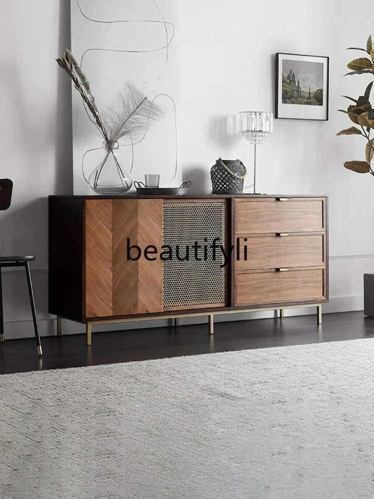 Side cabinet Modern simple retro tea cabinet Middle ancient style living room wall storage cabinet
Side cabinet Modern simple retro tea cabinet Middle ancient style living room wall storage cabinet