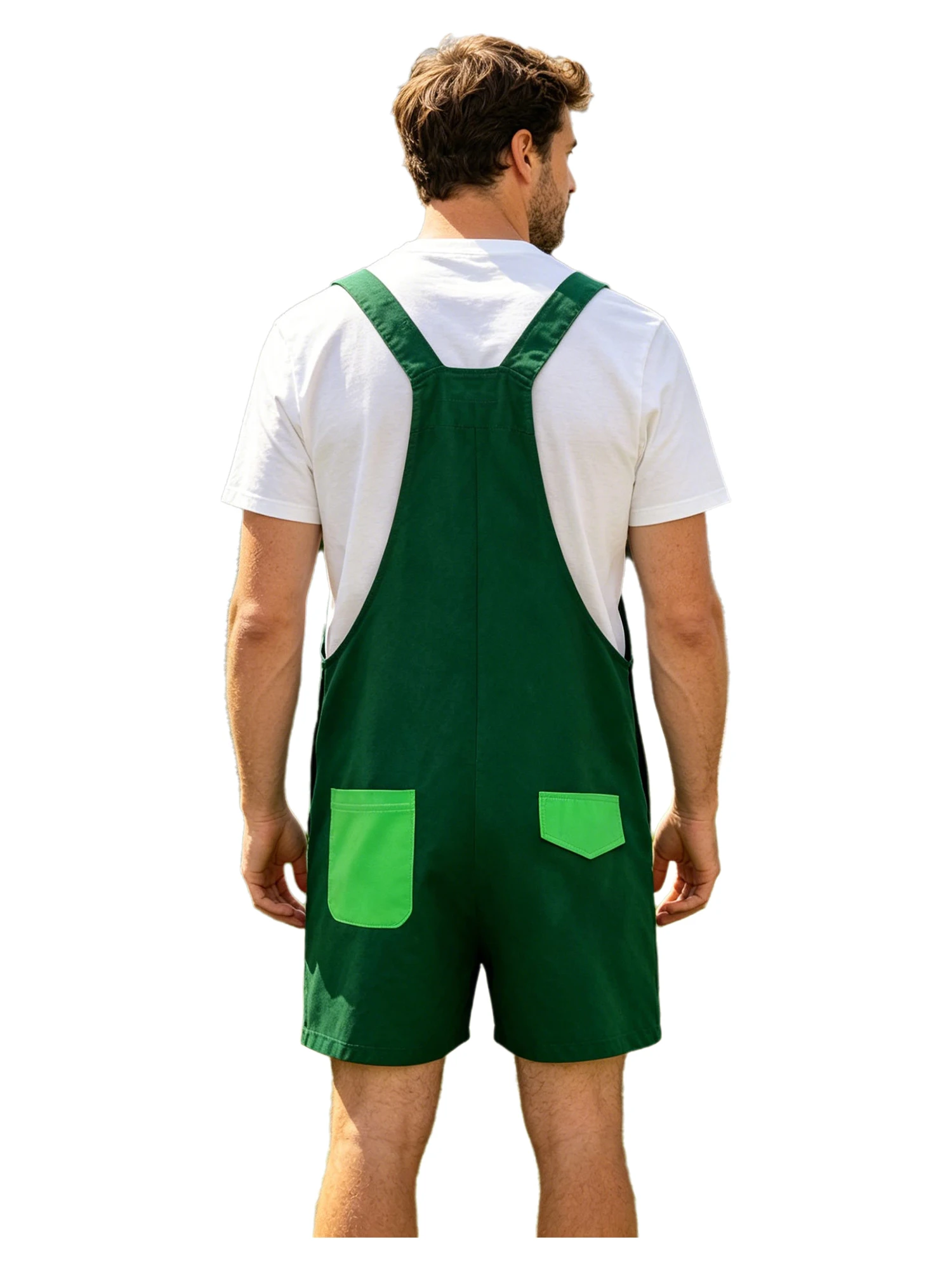 Men Pajamas Dinosaur Print Bib Shorts Romper Overall Adjustable Straps Back Pockets Soft Cotton Breathable for Sleeping
Men Pajamas Dinosaur Print Bib Shorts Romper Overall Adjustable Straps Back Pockets Soft Cotton Breathable for Sleeping