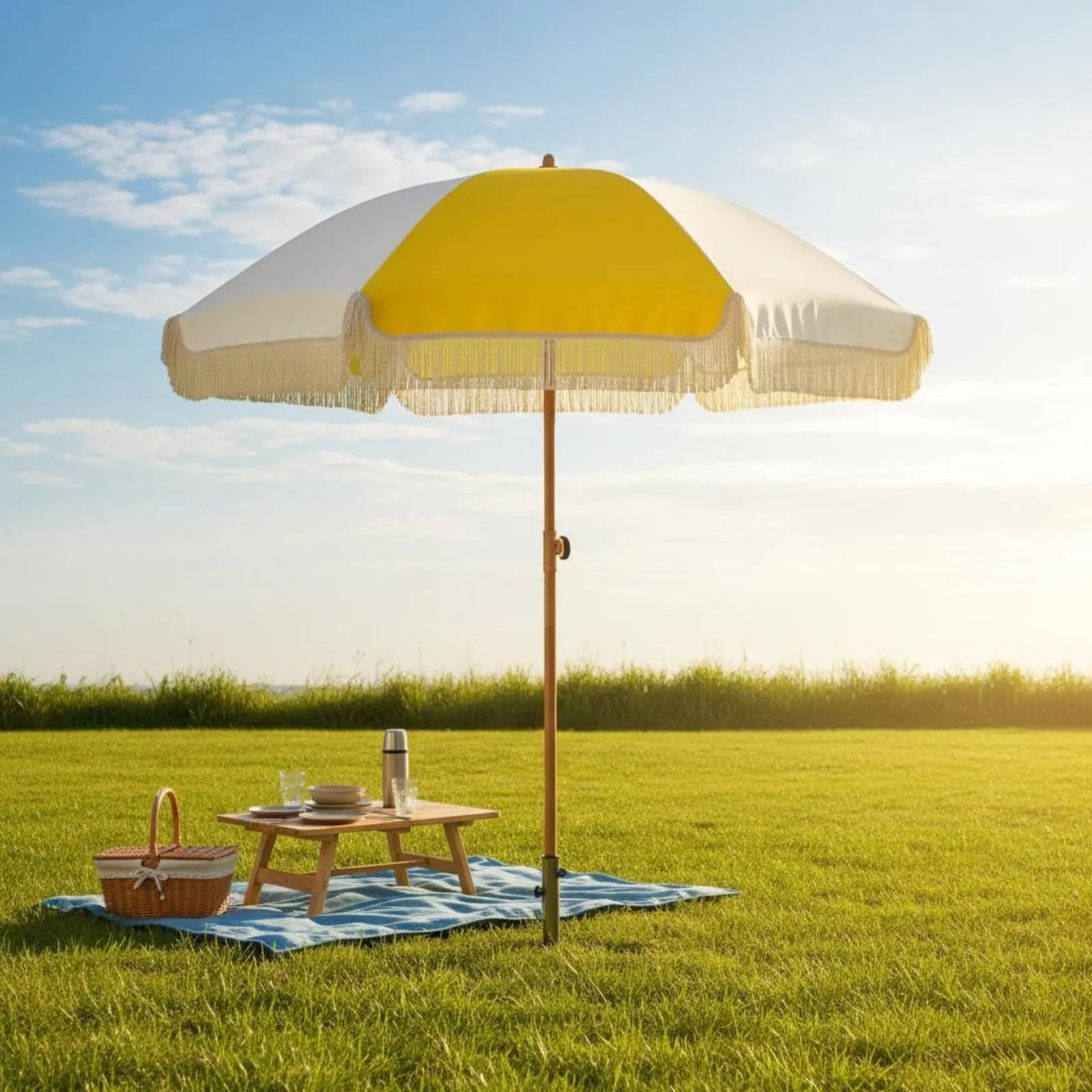 Tassel Beach Umbrella Water Resistant Shade Canopy Garden Decor
Tassel Beach Umbrella Water Resistant Shade Canopy Garden Decor
