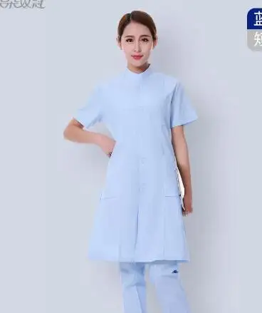Doctor Uniform Summer Gown Blue Dentistry Cloth Men Hospital Work Women Stand Collar
Doctor Uniform Summer Gown Blue Dentistry Cloth Men Hospital Work Women Stand Collar