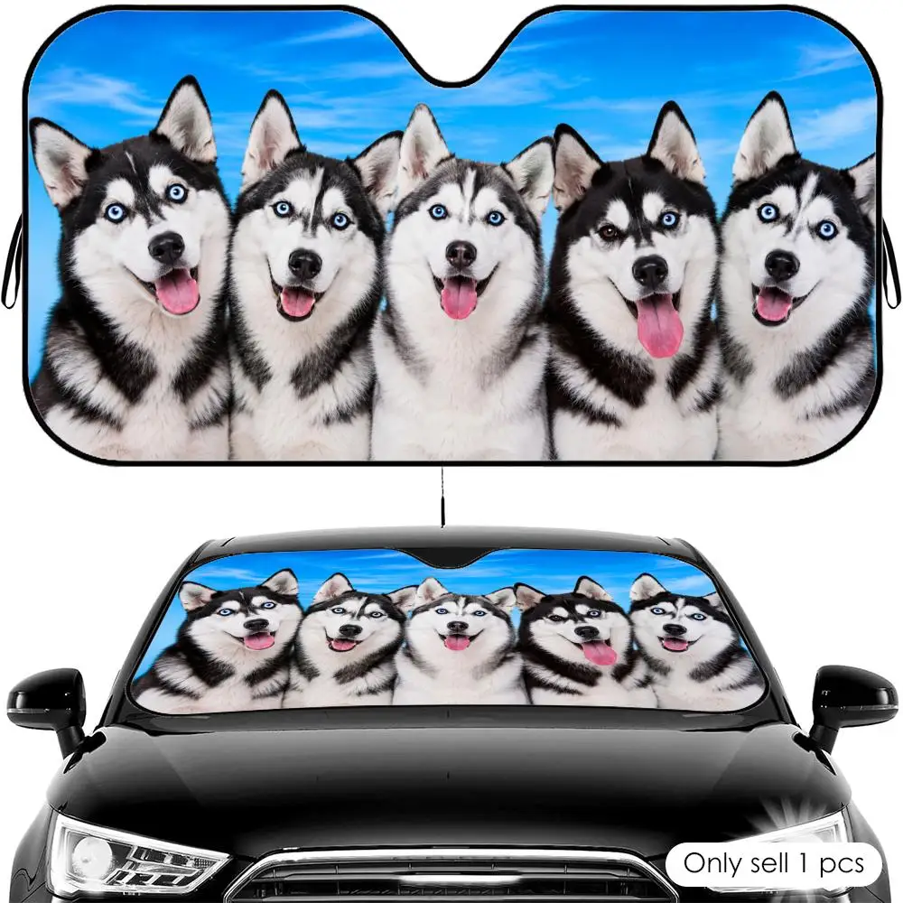 Husky Lineup Sky Background Sun Visor Car Front Windshield Shade UV Block Heat Shield Foldable Universal Fit Cover
Husky Lineup Sky Background Sun Visor Car Front Windshield Shade UV Block Heat Shield Foldable Universal Fit Cover