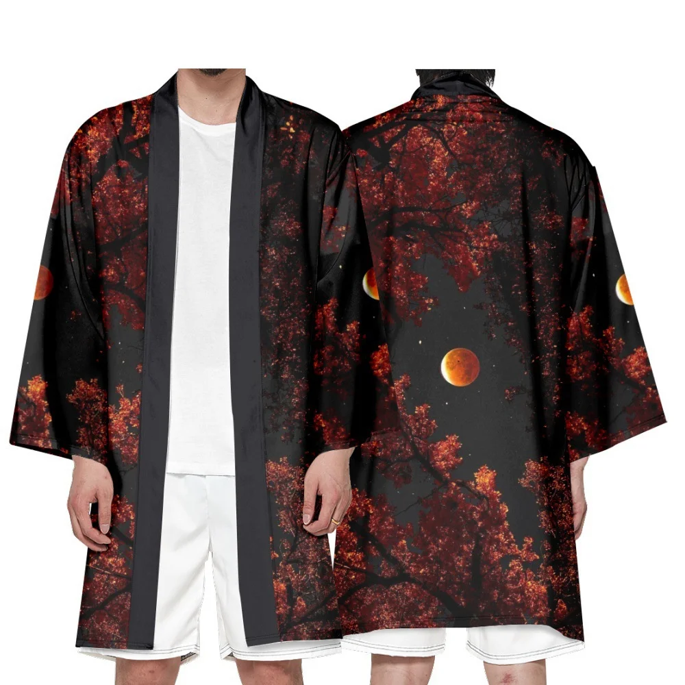 Fashion Japanese Cartoon Forest Printed Long Kimono Beach Cardigan Yukata Traditional Women Men Cosplay Haori Asian Clothing
Fashion Japanese Cartoon Forest Printed Long Kimono Beach Cardigan Yukata Traditional Women Men Cosplay Haori Asian Clothing