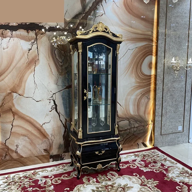European style solid wood single door wine cabinet neoclassical solid wood carved restaurant customized double door wine cabinet
European style solid wood single door wine cabinet neoclassical solid wood carved restaurant customized double door wine cabinet