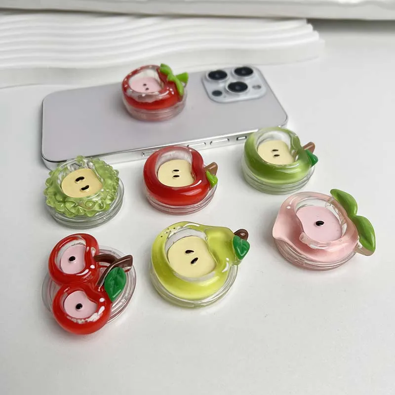Cute Fruit Series Resin Phone Grip, Foldable Red Apple Socket Phone Stand Creative Decor Accessory
Cute Fruit Series Resin Phone Grip, Foldable Red Apple Socket Phone Stand Creative Decor Accessory
