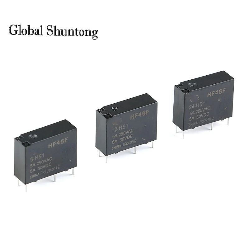 10Pcs/lot 30VDC Power Relays HF46F-005-HS1 HF46F-012-HS1 HF46F-024-HS1 5-HS1 12-HS1 24-HS1 5A 250VAC 4PIN 5V 12V 24V DC
10Pcs/lot 30VDC Power Relays HF46F-005-HS1 HF46F-012-HS1 HF46F-024-HS1 5-HS1 12-HS1 24-HS1 5A 250VAC 4PIN 5V 12V 24V DC