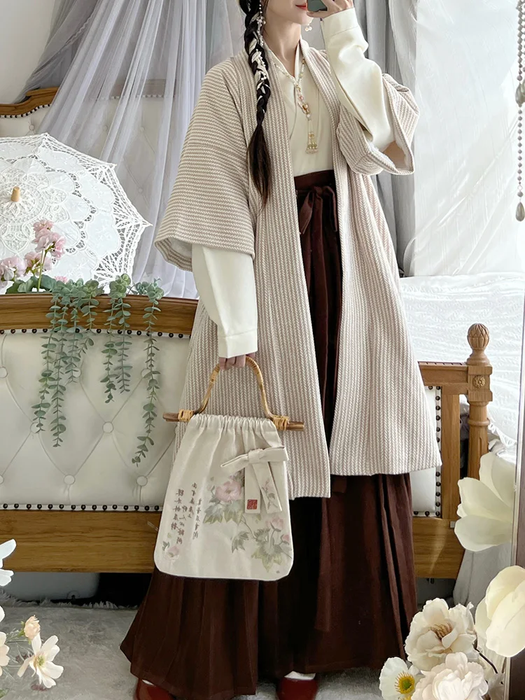 HanTingJi оригинальная теплая улучшенная длинная сухая плиссированная юбка Song Dynas Sle Thiened Fce, повседневная одежда, юбка Hanfu
HanTingJi оригинальная теплая улучшенная длинная сухая плиссированная юбка Song Dynas Sle Thiened Fce, повседневная одежда, юбка Hanfu