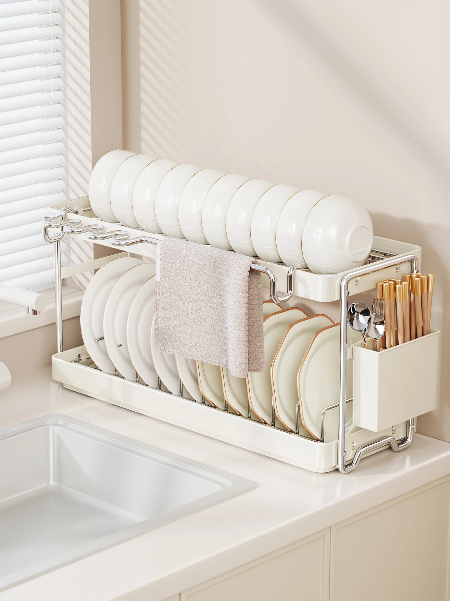 Kitchen Multi-Function Bowl Plate Storage Ra Drainage elf Utensil Holder Countertop Sink Diwaer Se Organizer
Kitchen Multi-Function Bowl Plate Storage Ra Drainage elf Utensil Holder Countertop Sink Diwaer Se Organizer