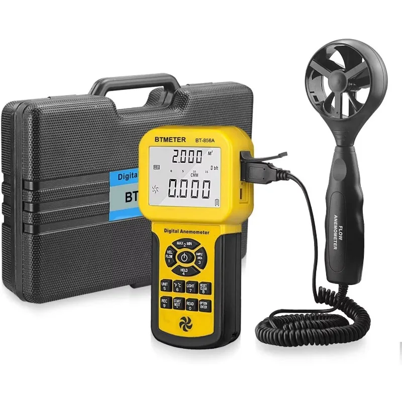 Professional CFM Digital Anemometer - HVAC Airflow Velocity Meter with Rechargeable USB for Accurate Wind Speed Measurement
Professional CFM Digital Anemometer - HVAC Airflow Velocity Meter with Rechargeable USB for Accurate Wind Speed Measurement