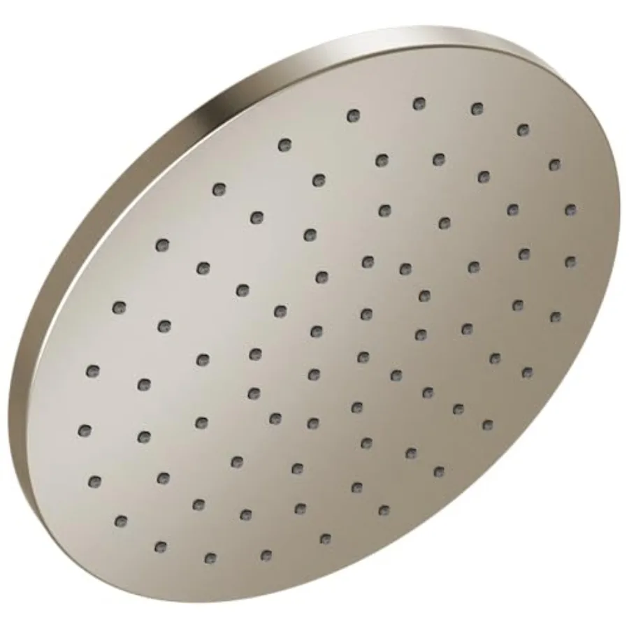 Rain shower head for bathroom use, brushed nickel metal, 10 inch diameter, rainfall overhead design, 1.75 GPM flow rate, lumico
Rain shower head for bathroom use, brushed nickel metal, 10 inch diameter, rainfall overhead design, 1.75 GPM flow rate, lumico