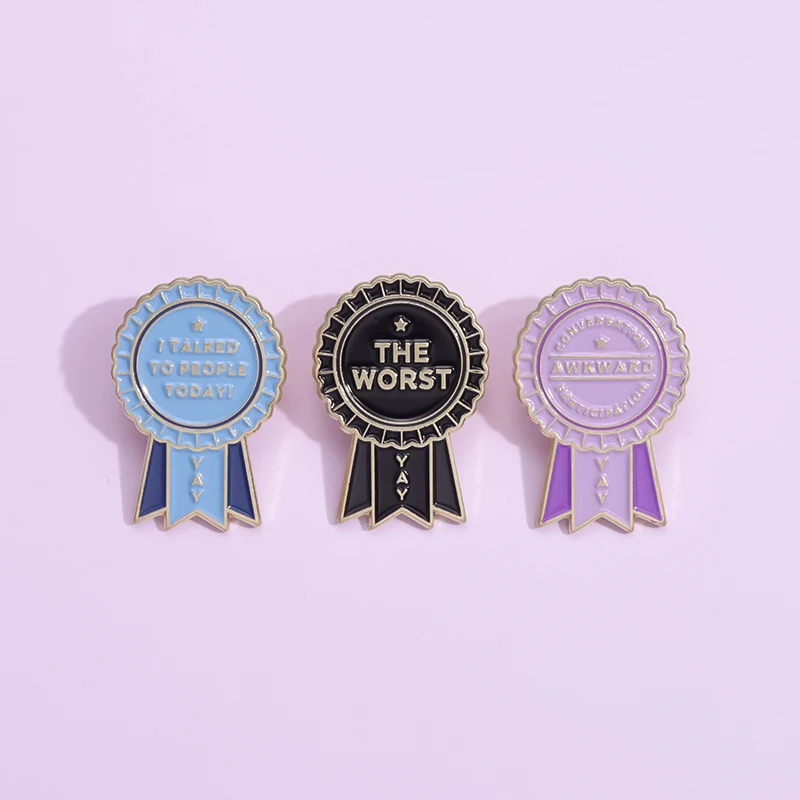 Funny Medal Shape Enamel Pins I Talked to People Today Lapel Pin Social Awkwardness Brooches Pin Jewelry for Backpack Clothes
Funny Medal Shape Enamel Pins I Talked to People Today Lapel Pin Social Awkwardness Brooches Pin Jewelry for Backpack Clothes