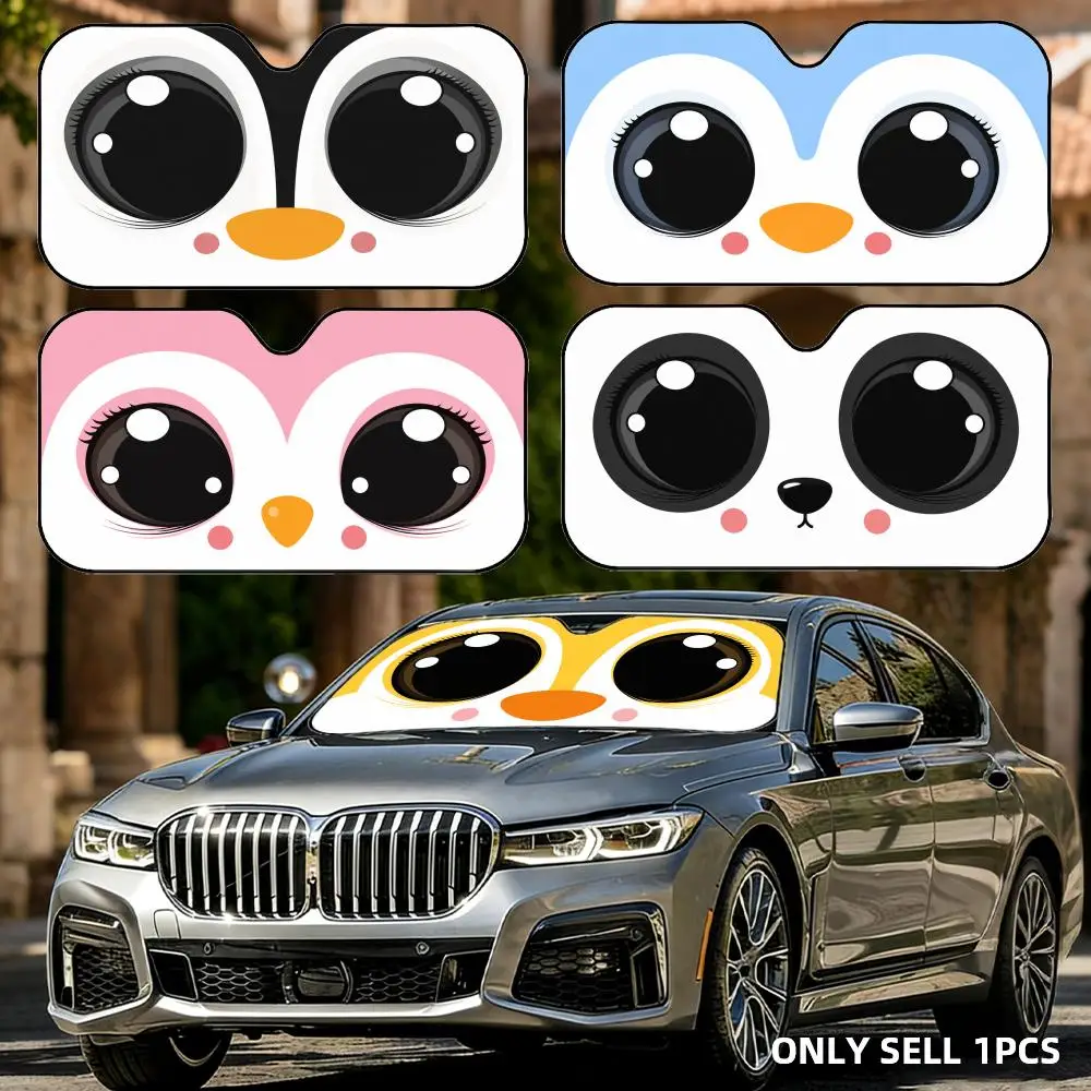 Cute Penguin's big eyes Sun Visor Foldable Aluminum Foil Car Windshield Sun Shade - UV Protection & Heat Insulation Visor
Cute Penguin's big eyes Sun Visor Foldable Aluminum Foil Car Windshield Sun Shade - UV Protection & Heat Insulation Visor