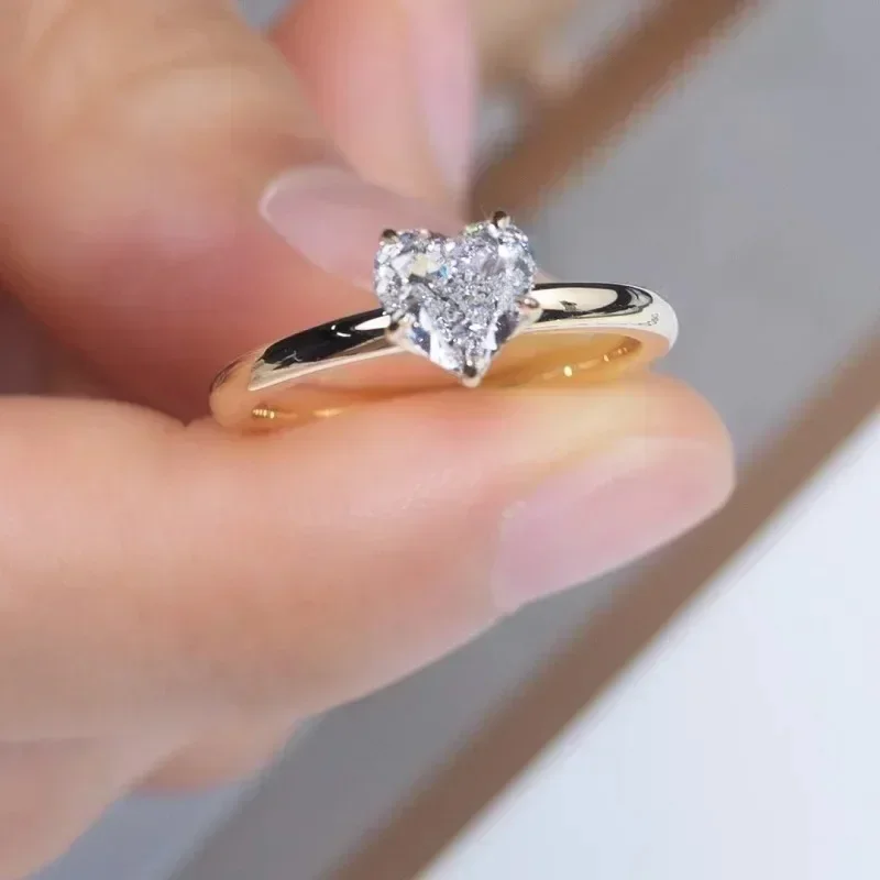 RUIFCustom 9k 10k 14k 18k кольца из желтого золота 2.0CT в форме сердца, Муассанит, обручальное кольцо для женщин
RUIFCustom 9k 10k 14k 18k кольца из желтого золота 2.0CT в форме сердца, Муассанит, обручальное кольцо для женщин