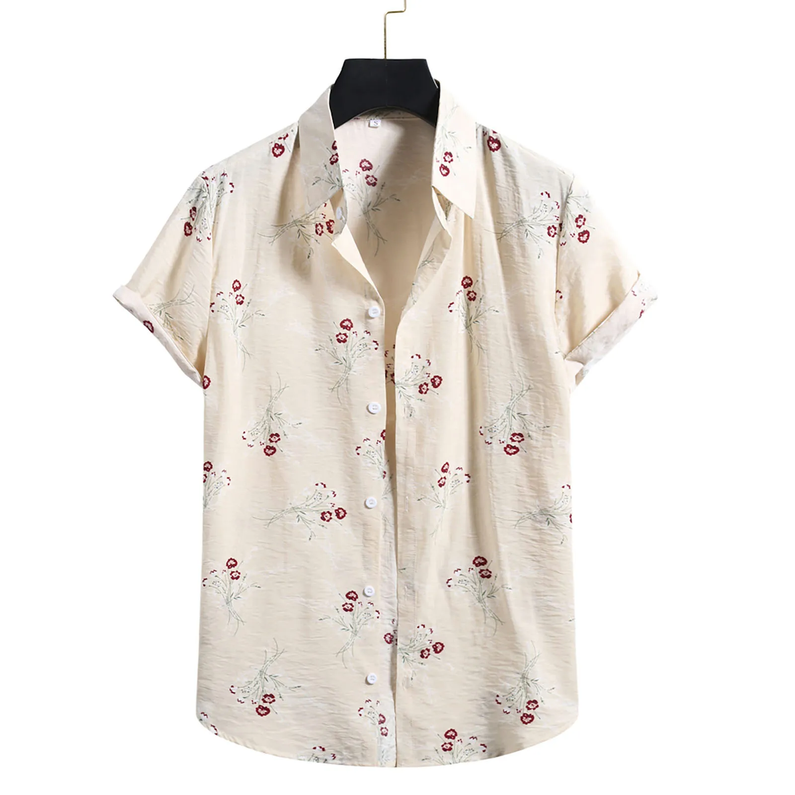 Sleeve Short Blouse Shirt Print Top Button Fashion Men's Men Shirts Camisas De Hombre Flower
Sleeve Short Blouse Shirt Print Top Button Fashion Men's Men Shirts Camisas De Hombre Flower