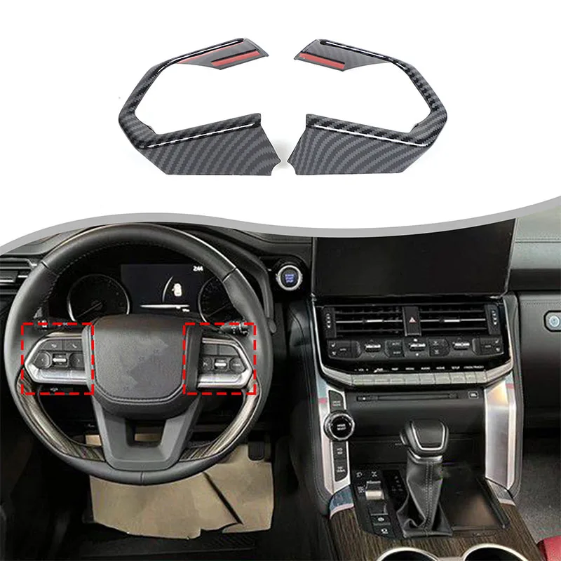 For Toyota Land Cruiser Prado LC300 J300 2023 ABS Car Steering Wheel Button Frame Protector Cover Trim Sticker Car Accessories
For Toyota Land Cruiser Prado LC300 J300 2023 ABS Car Steering Wheel Button Frame Protector Cover Trim Sticker Car Accessories