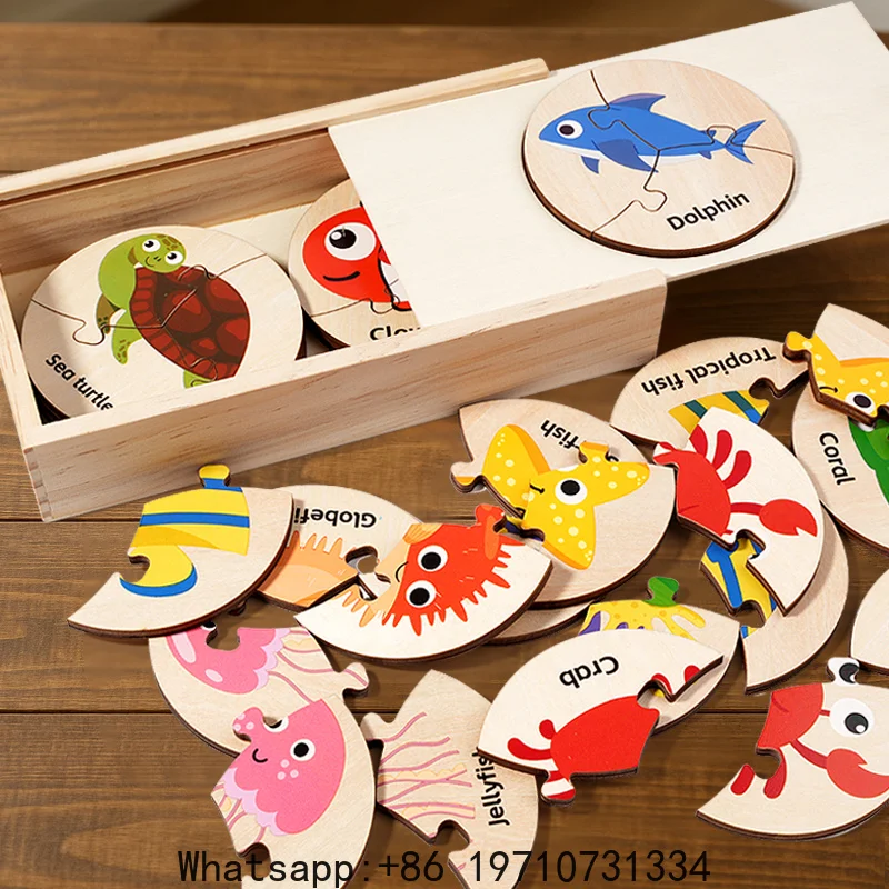 Children Montessori Educational Toys Wooden Circular Puzzle Marine Cognition Matching Game Early Preschool Toys for Kid Learning
Children Montessori Educational Toys Wooden Circular Puzzle Marine Cognition Matching Game Early Preschool Toys for Kid Learning