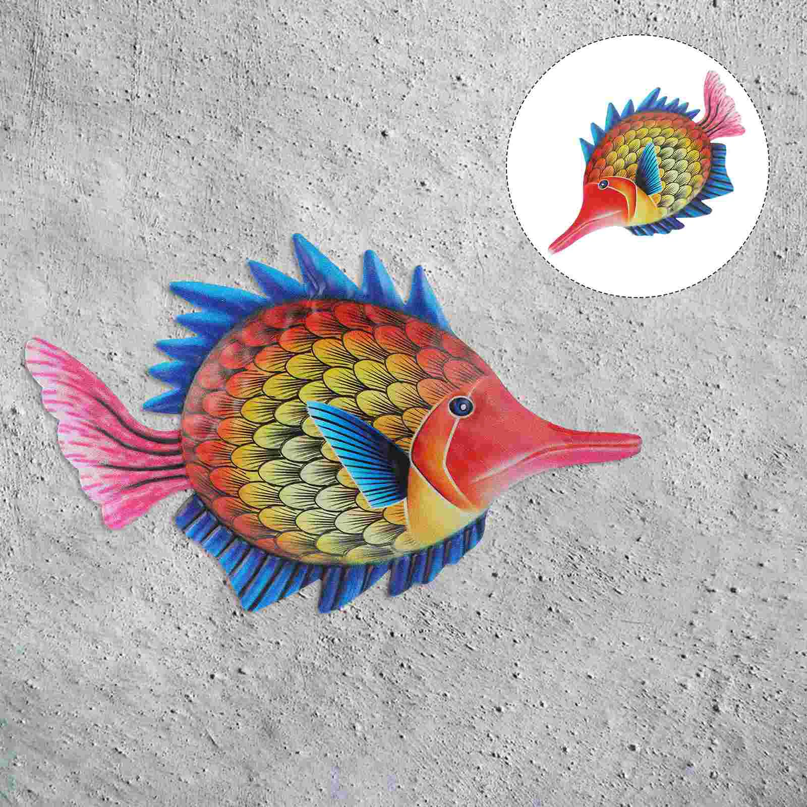 Wrought Iron Fish Wall Hanging Indoor Decor Decoration Decorate Adorable Home Decorations Metal
Wrought Iron Fish Wall Hanging Indoor Decor Decoration Decorate Adorable Home Decorations Metal