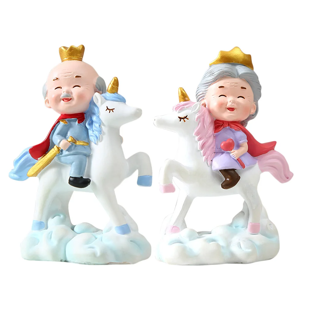2Pcs Resin Unicorn Couple Statue Romantic Desktop Ornament Elderly Pair Wedding Decor for Home Office Cake Display
2Pcs Resin Unicorn Couple Statue Romantic Desktop Ornament Elderly Pair Wedding Decor for Home Office Cake Display