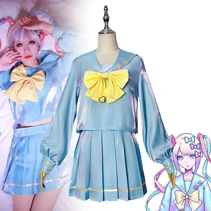 Game NEEDY GIRL OVERDOSE Ame Rain Cosplay Costume Women Top Skirt Full Set JK Uniform Halloween Carnival Clothes
Game NEEDY GIRL OVERDOSE Ame Rain Cosplay Costume Women Top Skirt Full Set JK Uniform Halloween Carnival Clothes