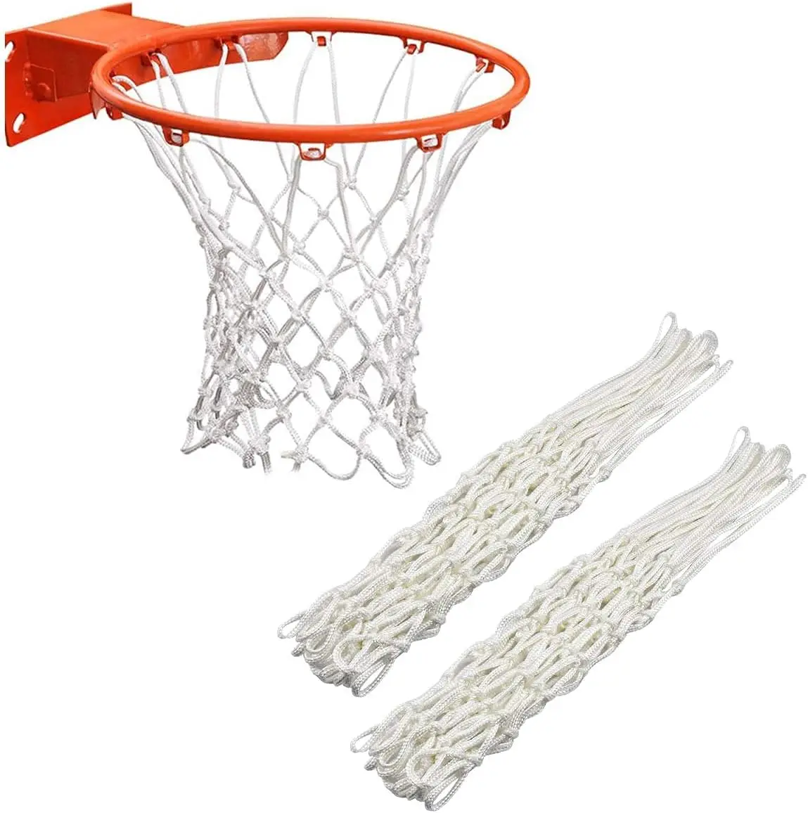 Heavy Duty Basketball Net Replacement, 12 Loops, Indoor Outdoor
Heavy Duty Basketball Net Replacement, 12 Loops, Indoor Outdoor