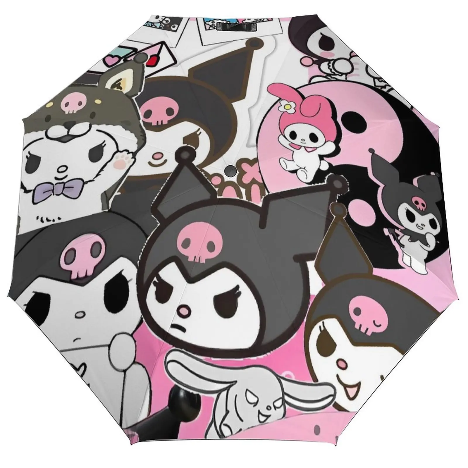 8-рулочный 3-кратный автомобильный зонт с защитой от солнца Kawaii Kuromi, японский милый мультяшный зонт, портативный складной зонт
8-рулочный 3-кратный автомобильный зонт с защитой от солнца Kawaii Kuromi, японский милый мультяшный зонт, портативный складной зонт