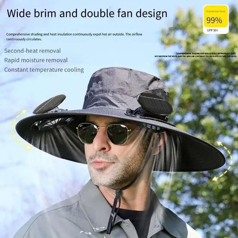 Wide Brim Solar Fan Hat with USB Charging Unisex for Outdoor Fishing Spring And Summer Sun Protection Cap
Wide Brim Solar Fan Hat with USB Charging Unisex for Outdoor Fishing Spring And Summer Sun Protection Cap