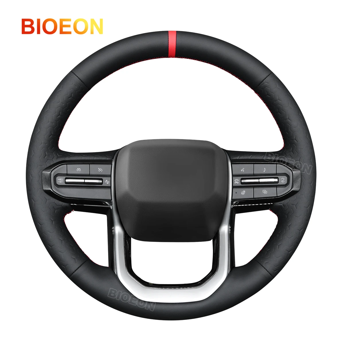 Bioeon Black Geom style PU Artificial Leather Steering Wheel Cover for Chevrolet (Chevy) Colorado 2023-2024
Bioeon Black Geom style PU Artificial Leather Steering Wheel Cover for Chevrolet (Chevy) Colorado 2023-2024