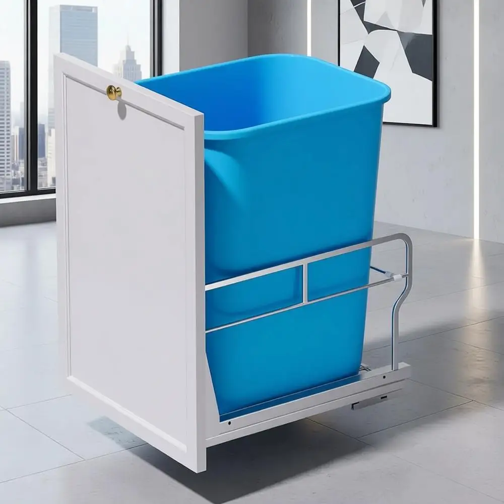 Under-Cabinet Trash Can with Soft-Close Slides, Heavy-Duty Sink Organizer, Cabinet Dimensions: 12W x 18D
Under-Cabinet Trash Can with Soft-Close Slides, Heavy-Duty Sink Organizer, Cabinet Dimensions: 12W x 18D