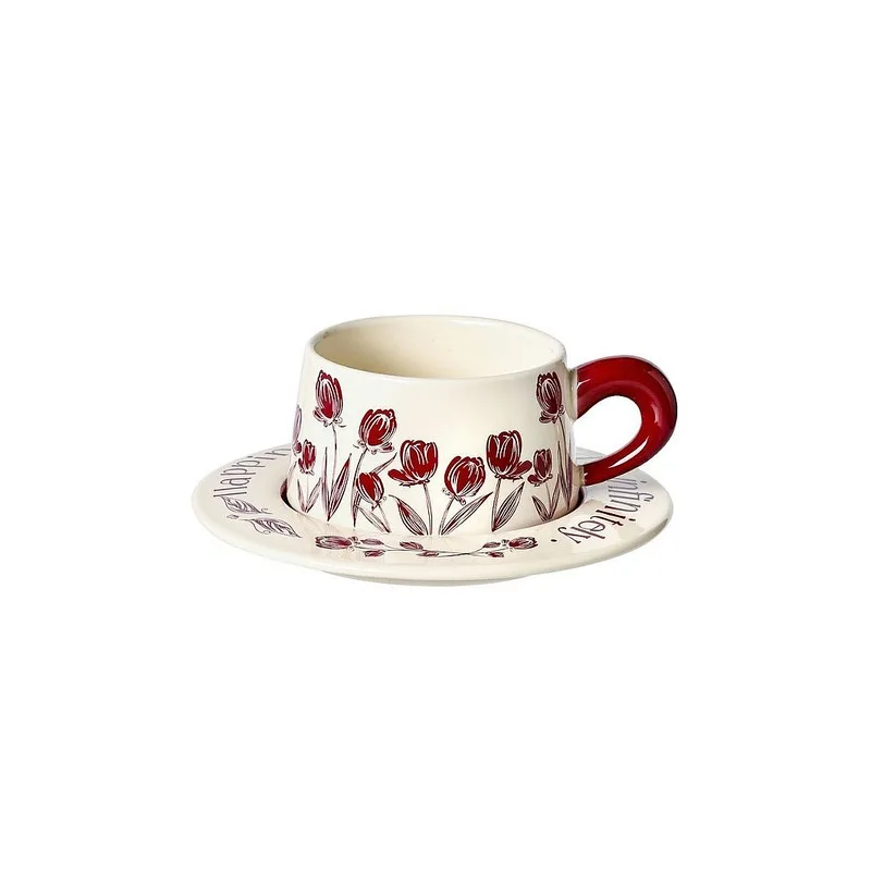 French Style Ceramic Coffee Cup Saucer Gift Box Set High Appearance Mug For Housewarming Wedding Souvenir Porcelain Drinkware
French Style Ceramic Coffee Cup Saucer Gift Box Set High Appearance Mug For Housewarming Wedding Souvenir Porcelain Drinkware